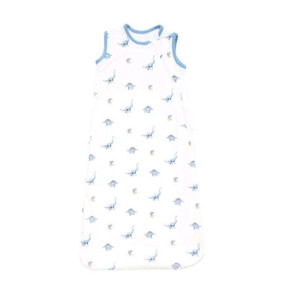 Kyte BABY White Dino Bamboo Sleep Sack 0.5 TOG size Large